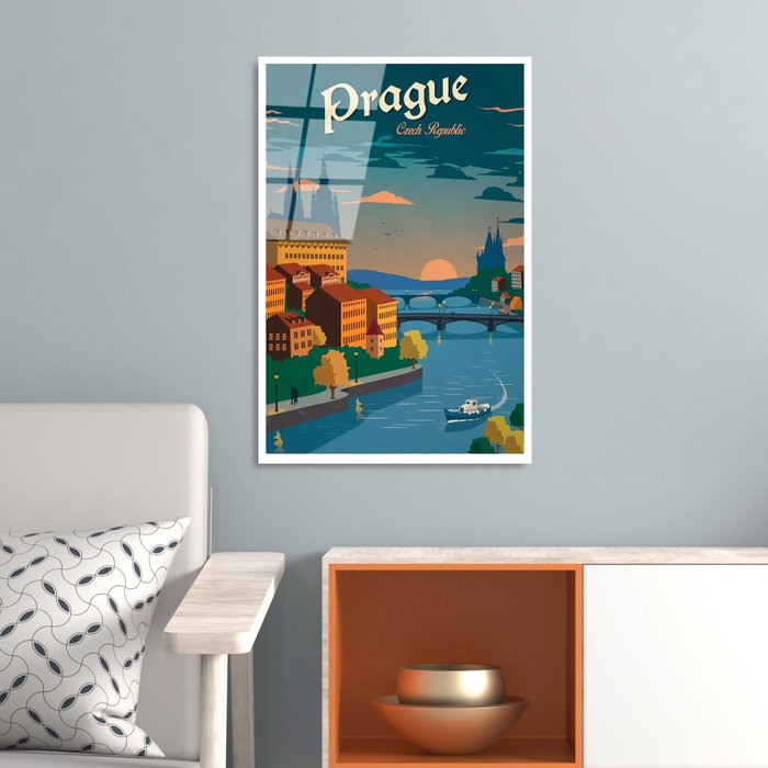Wallity Cuadro Decorativo de Vidrio Templado UV-997 Multicolor 30 x 45 cm